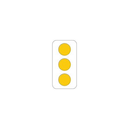 Sign Solutions Usa 12 in Height, 6 in Width, Aluminum, Vertical Rectangle DUS08DYE0612OM2-1V